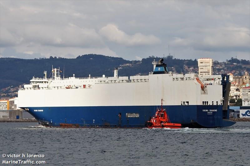 viking diamond (Vehicles Carrier) - IMO 9481075, MMSI 538009729, Call Sign V7A5092 under the flag of Marshall Islands