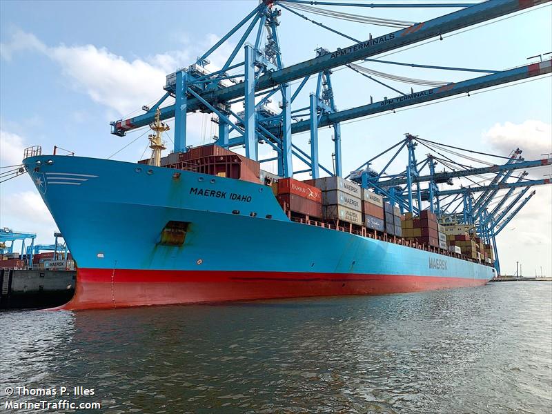 maersk idaho (Container Ship) - IMO 9193264, MMSI 563146500, Call Sign 9V7730 under the flag of Singapore