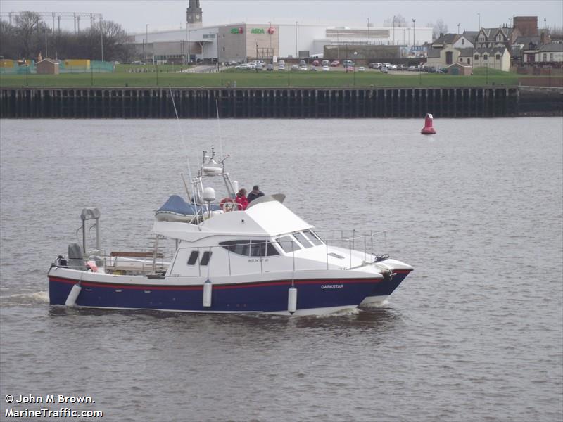 darkstar (Pleasure craft) - IMO , MMSI 235060527, Call Sign 2AKO8 under the flag of United Kingdom (UK)