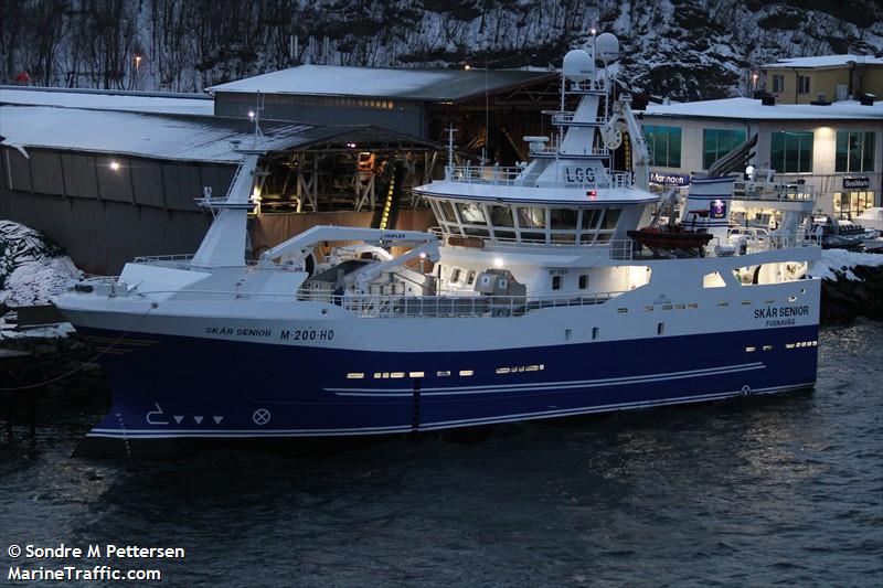 skaar senior (Fishing Vessel) - IMO 9901738, MMSI 258020910, Call Sign LGGL under the flag of Norway