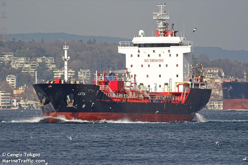 leta (Chemical/Oil Products Tanker) - IMO 9510589, MMSI 271049700, Call Sign TCA6780 under the flag of Turkey