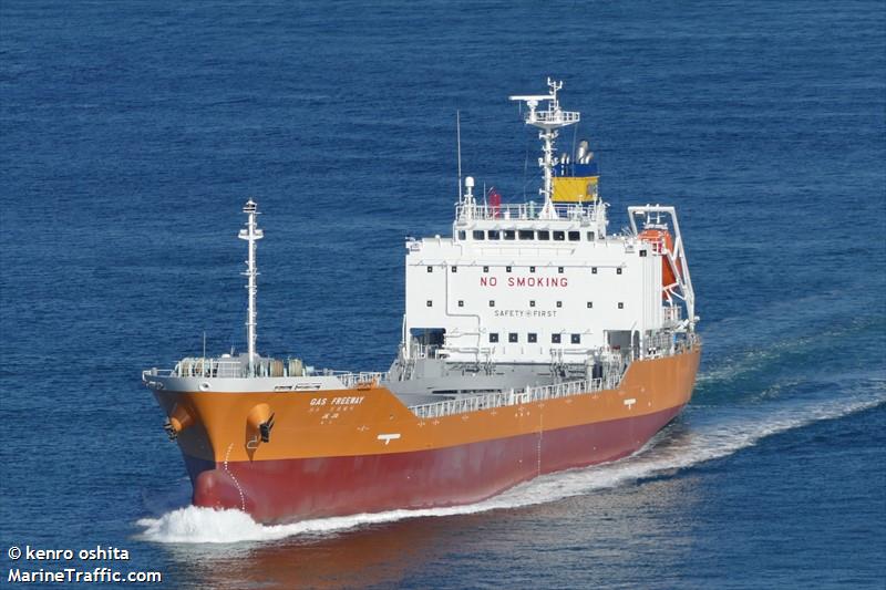 gas freeway (LPG Tanker) - IMO 9926582, MMSI 441409000, Call Sign D7WW under the flag of Korea