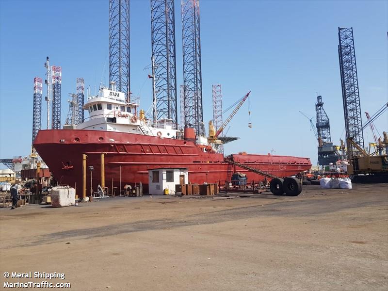 diva (Offshore Tug/Supply Ship) - IMO 7228417, MMSI 470739000, Call Sign A6E2932 under the flag of UAE
