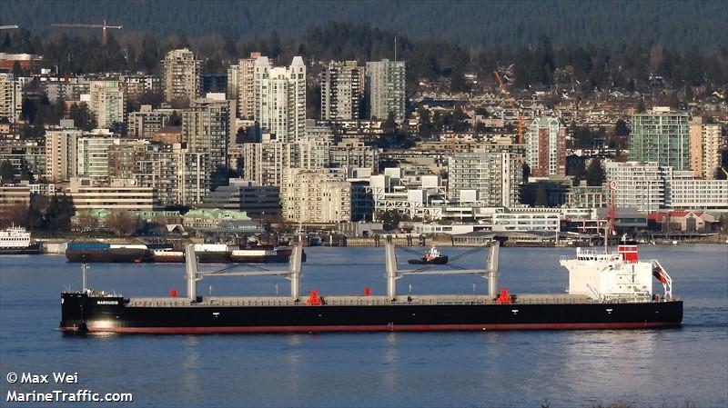 maroudio (Bulk Carrier) - IMO 9815965, MMSI 538009811, Call Sign V7A5190 under the flag of Marshall Islands