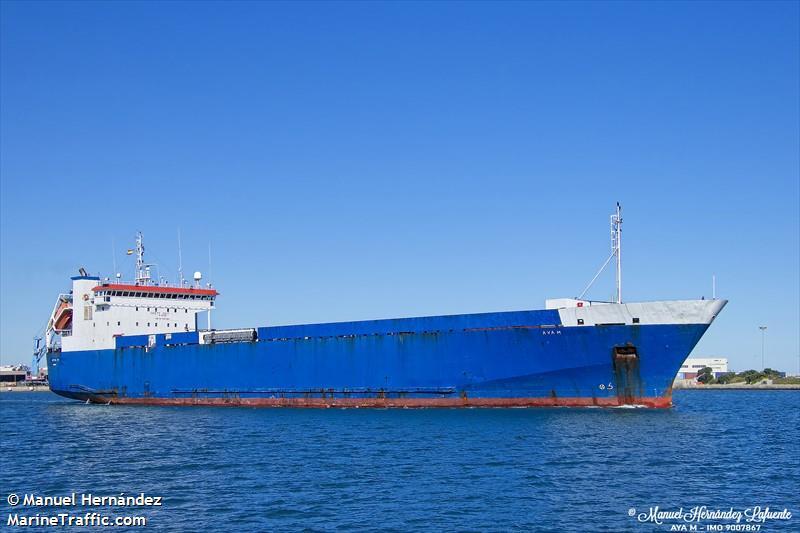 aya m (Ro-Ro Cargo Ship) - IMO 9007867, MMSI 352001122, Call Sign 3E3401 under the flag of Panama