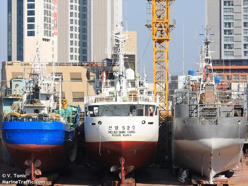 shinyung no.52 (Fishing Vessel) - IMO 8717984, MMSI 440612000, Call Sign 6NJJ under the flag of Korea