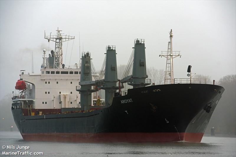 aroyat (Bulk Carrier) - IMO 9151395, MMSI 511100616, Call Sign T8A3791 under the flag of Palau