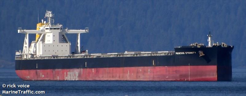 princess eternity (Bulk Carrier) - IMO 9920681, MMSI 538009594, Call Sign V7A4931 under the flag of Marshall Islands