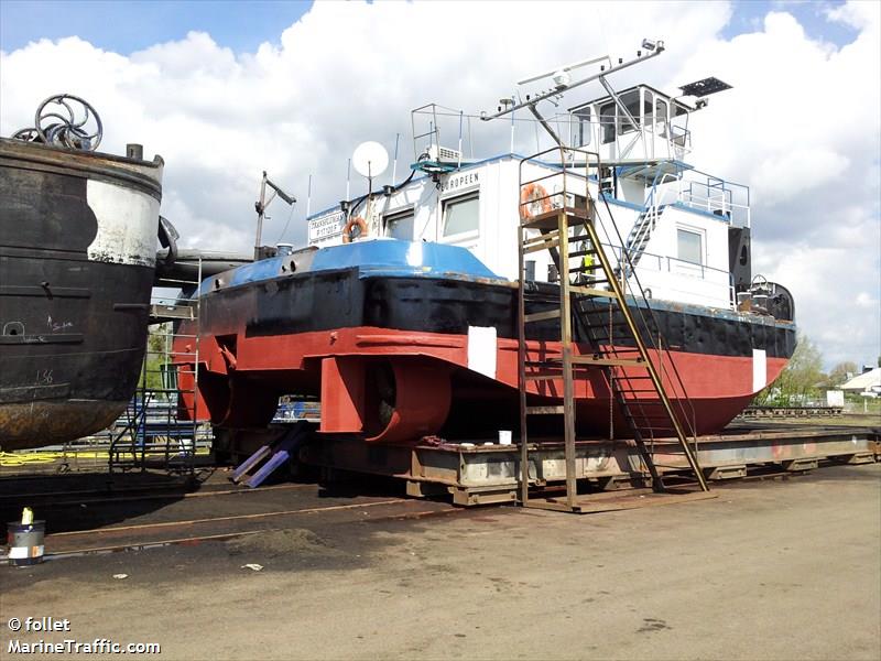 europeen (Tug) - IMO , MMSI 226006410, Call Sign FM5205 under the flag of France
