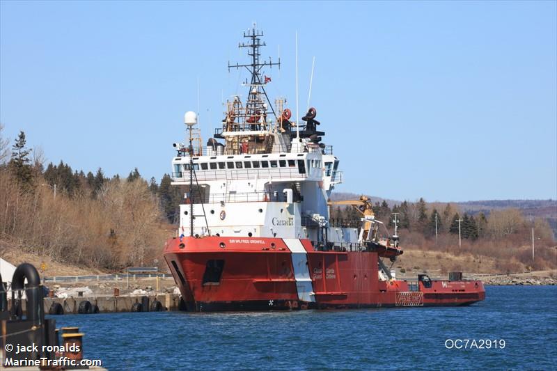 sir wilfred grenfell (Patrol Vessel) - IMO 8415495, MMSI 316051000, Call Sign CGJY under the flag of Canada