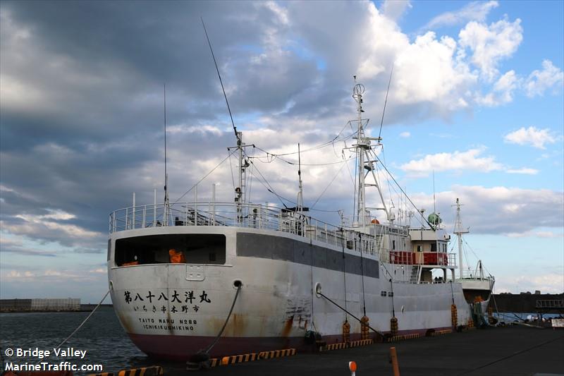 taiyo maru no.88 (Fishing vessel) - IMO , MMSI 431200740, Call Sign JIVV under the flag of Japan