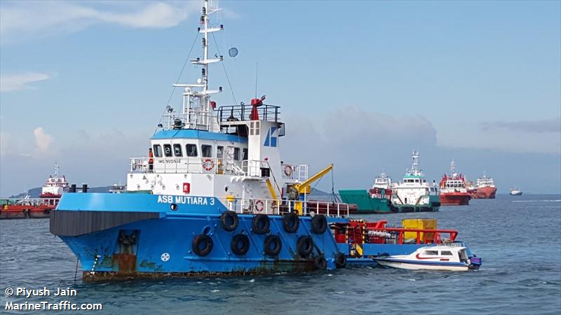 asb mutiara 3 (Tug) - IMO 9501966, MMSI 533003030, Call Sign 9WKJ8 under the flag of Malaysia