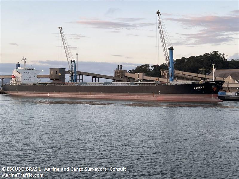 geneve (Bulk Carrier) - IMO 9442926, MMSI 538009888, Call Sign V7A5300 under the flag of Marshall Islands