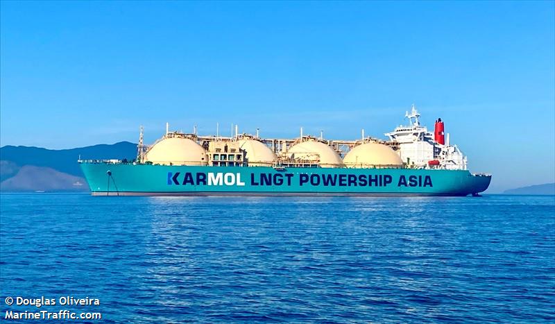 karmol lngt asia (Offshore Support Vessel) - IMO 8608705, MMSI 636019500, Call Sign D5UU7 under the flag of Liberia