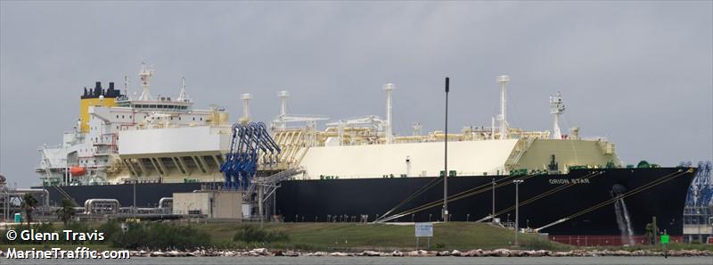 orion star (LNG Tanker) - IMO 9888766, MMSI 636021291, Call Sign 5LDF6 under the flag of Liberia
