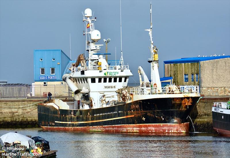 wafa 5 (Fishing Vessel) - IMO 9096442, MMSI 654080125, Call Sign 5TYI under the flag of Mauritania