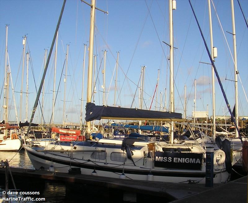 miss enigma (Unknown) - IMO , MMSI 235088631, Call Sign 2EWB8 under the flag of United Kingdom (UK)