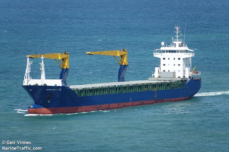 morning tide (General Cargo Ship) - IMO 9320506, MMSI 314617000, Call Sign 8PBI9 under the flag of Barbados
