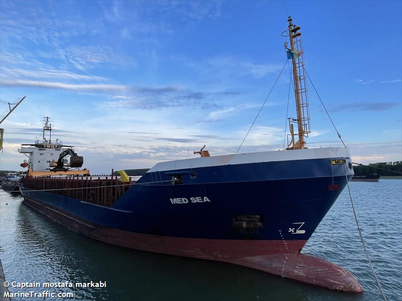 med sea (General Cargo Ship) - IMO 7633387, MMSI 511100605, Call Sign T8A3778 under the flag of Palau