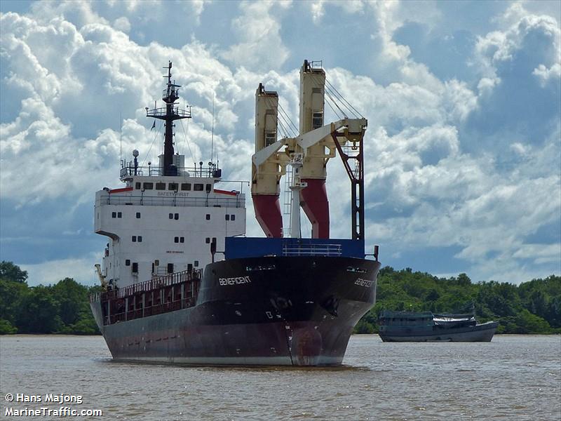 beneficent (General Cargo Ship) - IMO 9148491, MMSI 626179000, Call Sign TRAF4 under the flag of Gabon