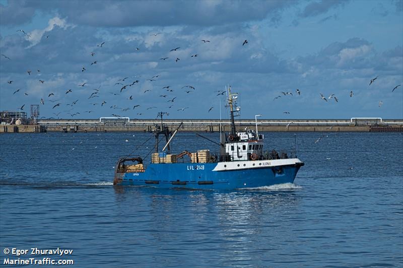 ilona (Fishing Vessel) - IMO 8829244, MMSI 275440000, Call Sign YL2148 under the flag of Latvia