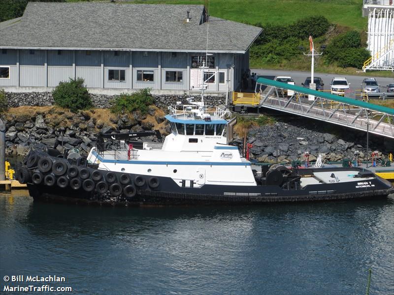 brian t (Tug) - IMO 9125762, MMSI 367474280, Call Sign WDF6438 under the flag of United States (USA)