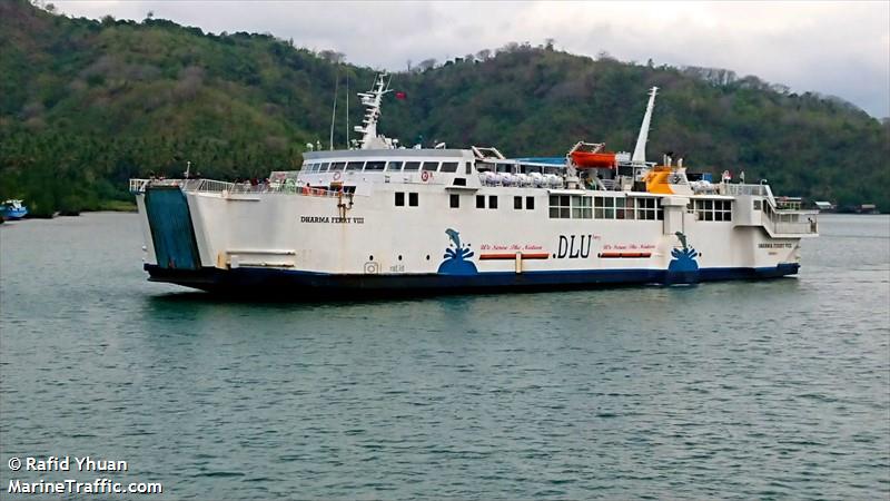 dharma ferry 8 (Passenger/Ro-Ro Cargo Ship) - IMO 9037941, MMSI 525005223, Call Sign POZI under the flag of Indonesia