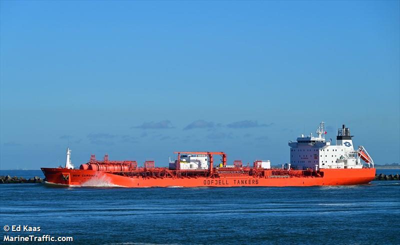 bow cardinal (Chemical/Oil Products Tanker) - IMO 9114244, MMSI 538009779, Call Sign V7A5151 under the flag of Marshall Islands
