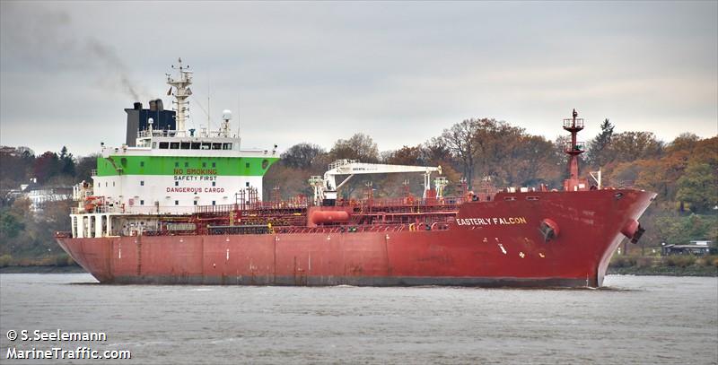 easterly falcon (Chemical/Oil Products Tanker) - IMO 9396012, MMSI 538009894, Call Sign V7A5307 under the flag of Marshall Islands