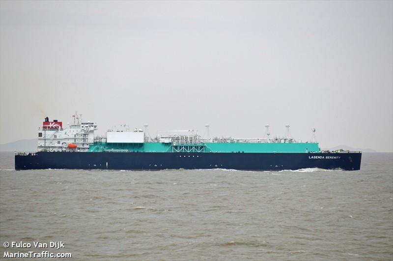 lagenda serenity (LNG Tanker) - IMO 9905980, MMSI 563147300, Call Sign 9V7016 under the flag of Singapore