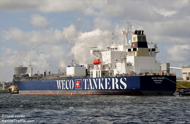 weco pisces (Chemical/Oil Products Tanker) - IMO 9923932, MMSI 563151900, Call Sign 9V7113 under the flag of Singapore