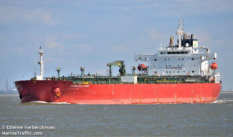 hafnia excelsior (Crude Oil Tanker) - IMO 9735581, MMSI 563152900, Call Sign 9V7886 under the flag of Singapore