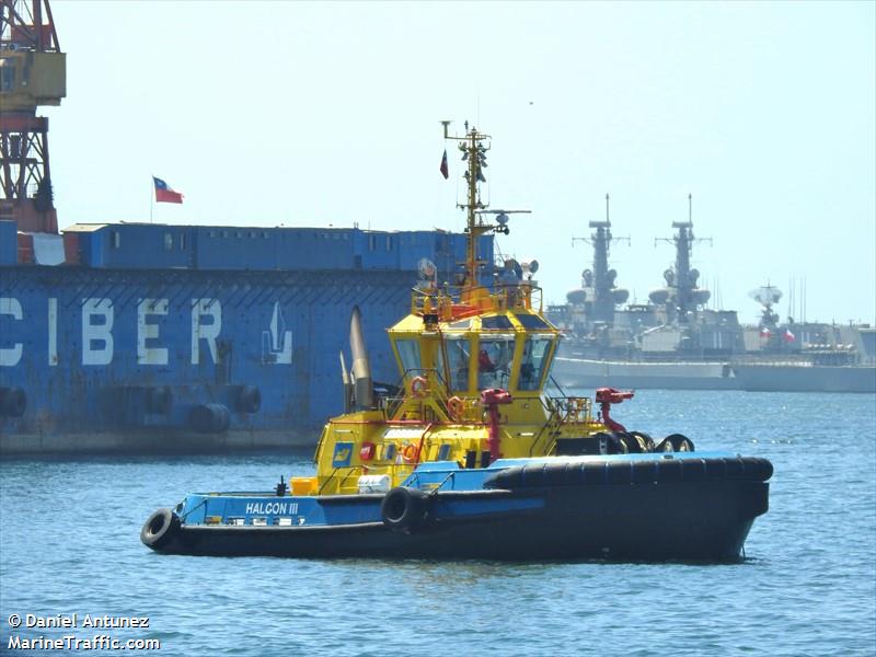 halcon iii (Tug) - IMO 9931355, MMSI 725004217, Call Sign CA8688 under the flag of Chile