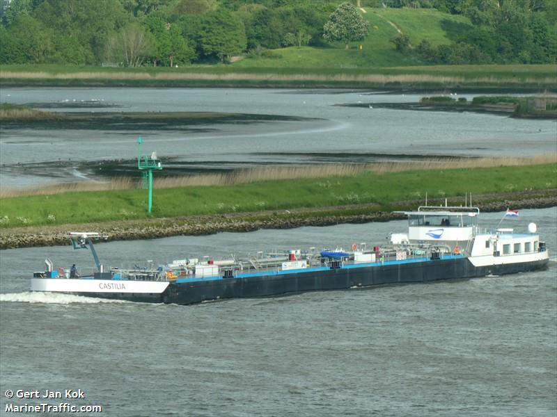 castilia (Tanker) - IMO , MMSI 244035772, Call Sign PI6191 under the flag of Netherlands