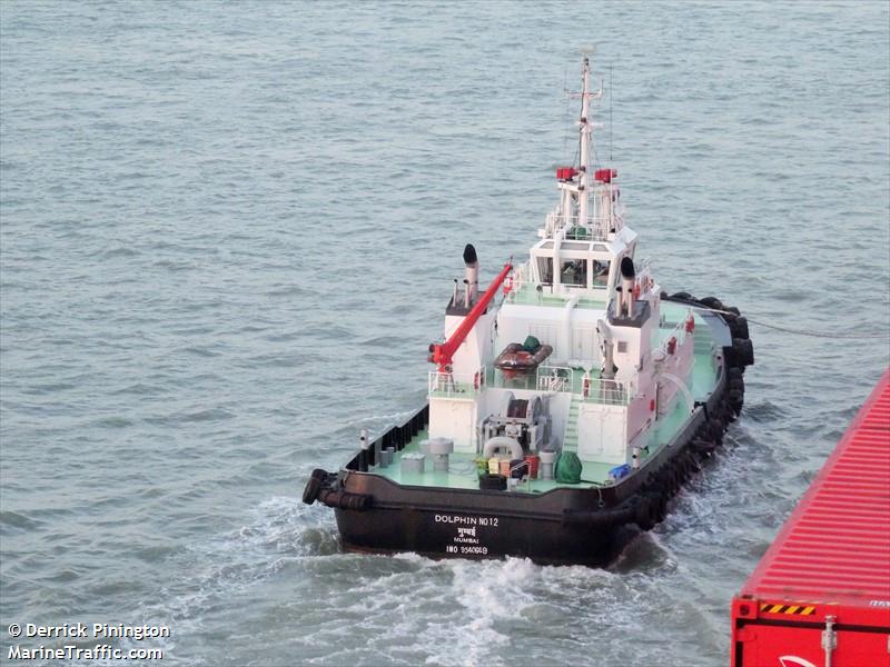 dolphin no12 (Tug) - IMO 9540649, MMSI 419090900, Call Sign AVCH under the flag of India