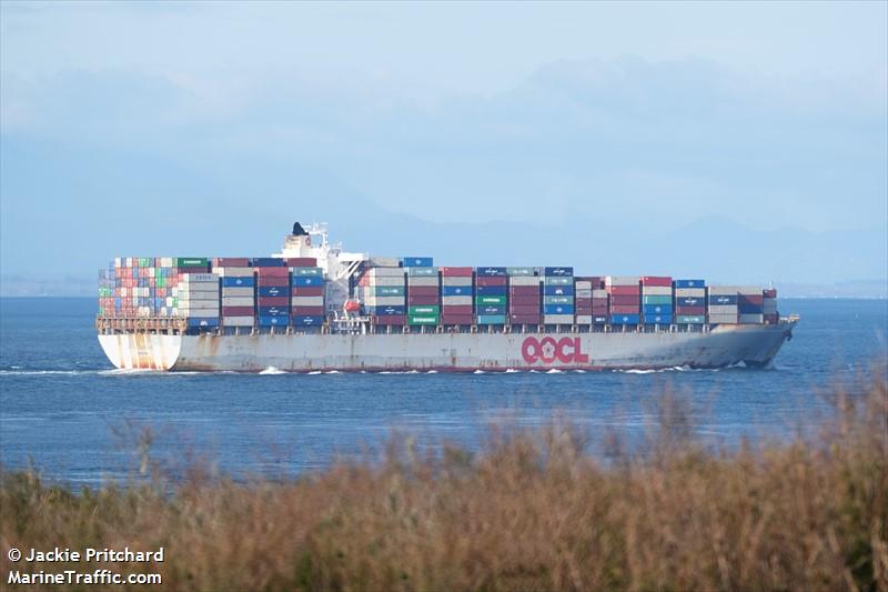 oocl oakland (Container Ship) - IMO 9367190, MMSI 477793400, Call Sign VRUO2 under the flag of Hong Kong