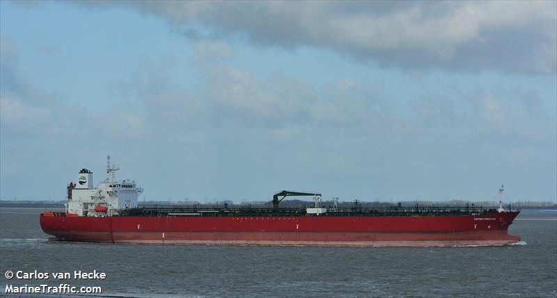 hafnia prestige (Crude Oil Tanker) - IMO 9760225, MMSI 563154200, Call Sign 9V7902 under the flag of Singapore