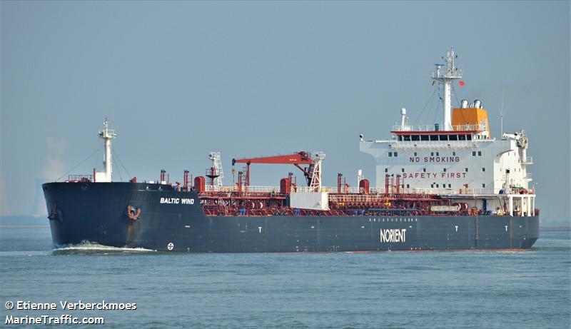 baltic wind (Chemical/Oil Products Tanker) - IMO 9261401, MMSI 215871000, Call Sign 9HDM8 under the flag of Malta