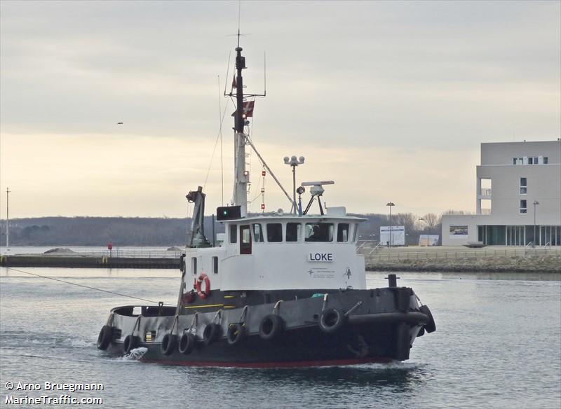 loke (Towing vessel) - IMO , MMSI 219001619, Call Sign OXDQ under the flag of Denmark