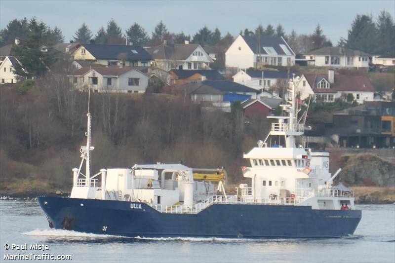 ulla (Refrigerated Cargo Ship) - IMO 8906559, MMSI 219026522, Call Sign OYNT2 under the flag of Denmark