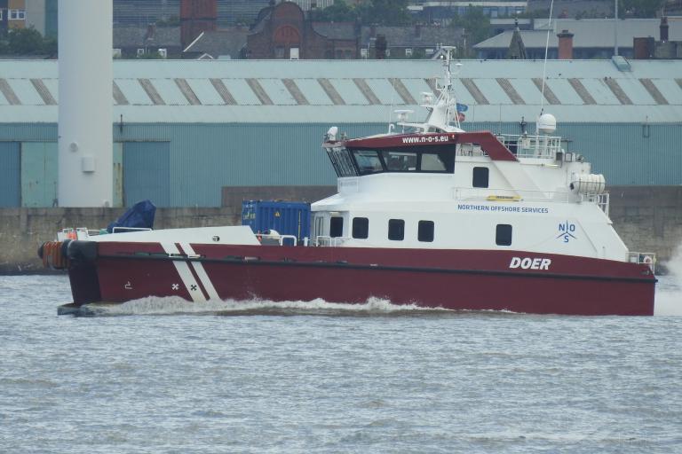 doer (Offshore Tug/Supply Ship) - IMO 9815018, MMSI 219811000, Call Sign OXEH2 under the flag of Denmark
