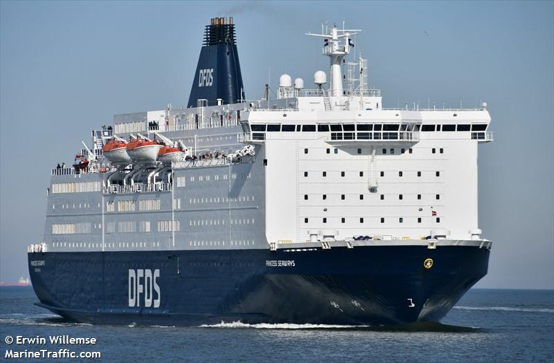 princess seaways (Passenger/Ro-Ro Cargo Ship) - IMO 8502391, MMSI 220489000, Call Sign OXED2 under the flag of Denmark