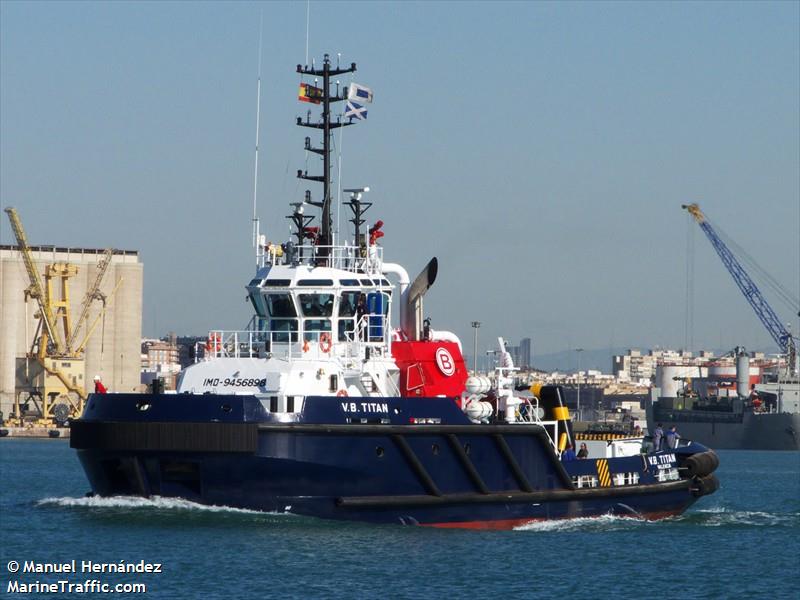 vb titan (Tug) - IMO 9456898, MMSI 224096000, Call Sign ECAD under the flag of Spain