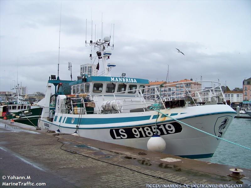 fv manbrisa (Fishing vessel) - IMO , MMSI 228229900, Call Sign FMGR under the flag of France