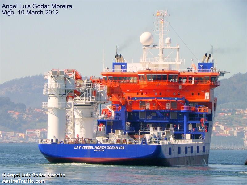 lv north ocean 105 (Offshore Support Vessel) - IMO 9433183, MMSI 229021000, Call Sign 9HA2997 under the flag of Malta