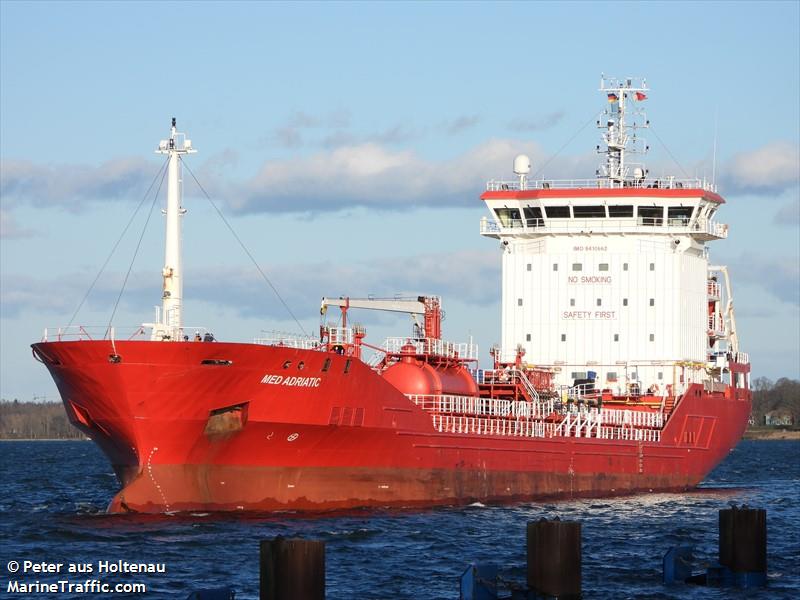 med adriatic (Chemical/Oil Products Tanker) - IMO 9410662, MMSI 229692000, Call Sign 9HA3523 under the flag of Malta