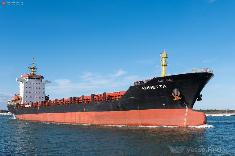annetta (General Cargo Ship) - IMO 9396543, MMSI 229992000, Call Sign 9HA3779 under the flag of Malta