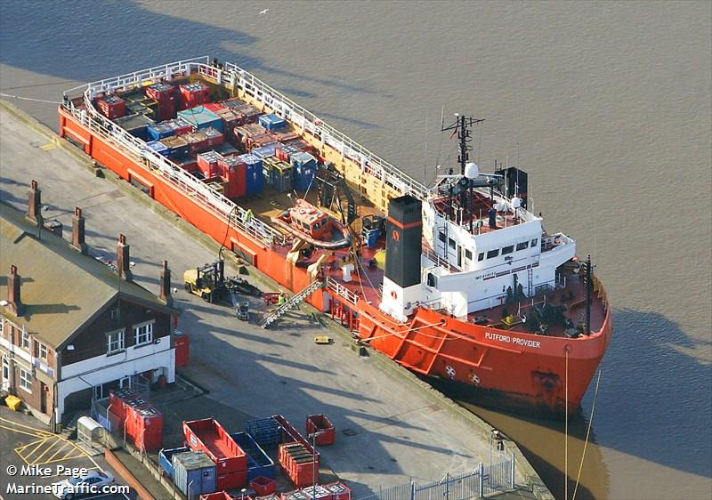 putford provider (Offshore Tug/Supply Ship) - IMO 8119170, MMSI 235431000, Call Sign VSRN4 under the flag of United Kingdom (UK)
