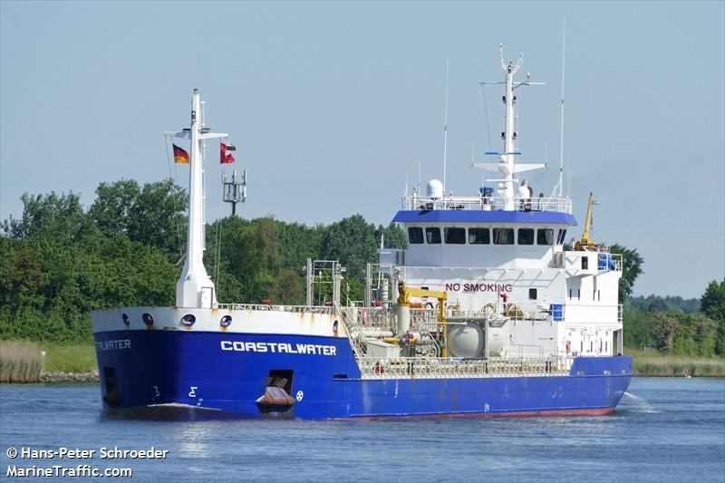 coastalwater (Chemical/Oil Products Tanker) - IMO 9205158, MMSI 244530000, Call Sign PEDM under the flag of Netherlands
