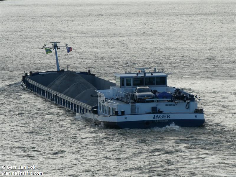 jager (Cargo ship) - IMO , MMSI 244660400, Call Sign PE5956 under the flag of Netherlands